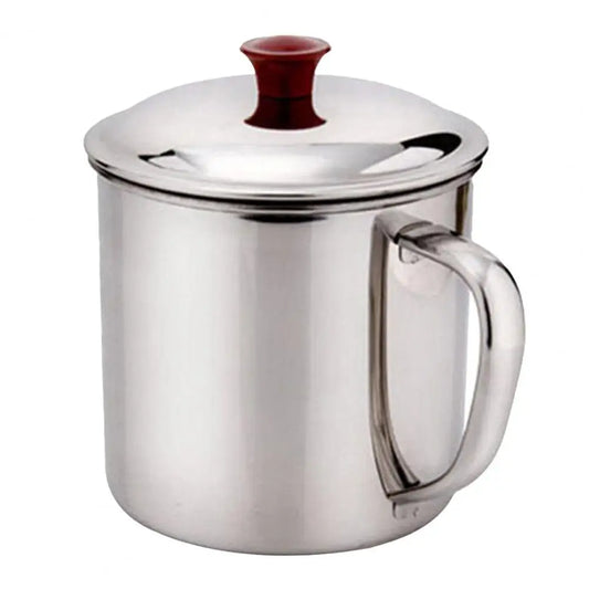 480ml Drinking Mug Handle Design Stainless Steel Water Tea Storage Bottle Camping Outdoor Travel Drinkware Water Cup