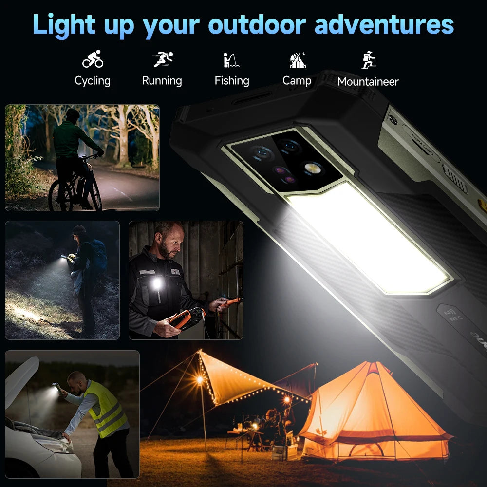Ulefone Armor 24 22000mAh Battery,Rugged IP68/IP69K，Android 14,Up to 24GB RAM,256GB ROM ,64MP Night Camera , 6.78"