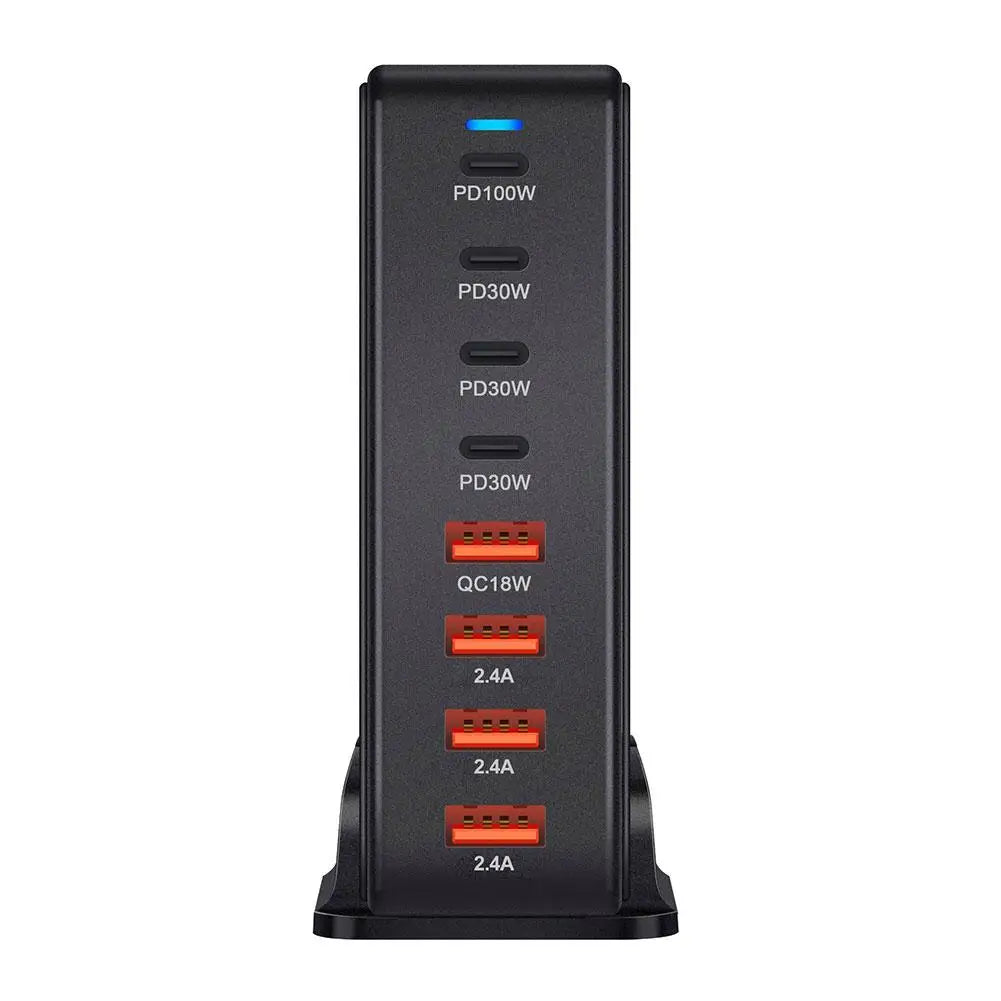 240W USBC For GaN Charger 8-Port Multiple Devices Charging Station New 268W Desktop Base Charger
