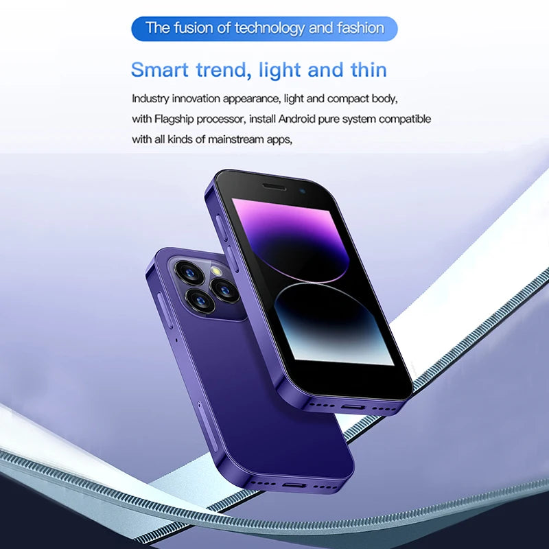 SOYES XS17 Pro 3.0" Mini Smart Phone Android9.0 Face ID 2GB RAM 16GB ROM Dual SIM Standby GPS 1950mAh 3G Small Phone