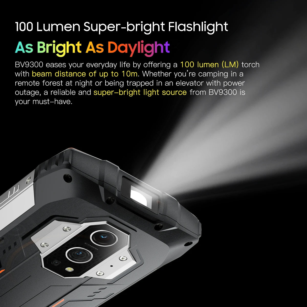 [New] Blackview BV9300 G99 Rugged Smartphone 21GB 256GB 6.7" 120Hz 15080mAh Laser Measuring Mobile Phone Global Cellphone