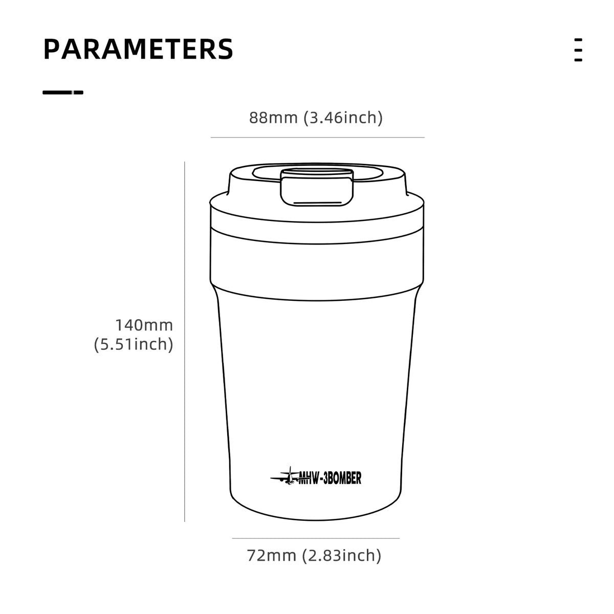 MHW-3BOMBER 360ml Coffee Cups Portable Car Travel Mug with Leak-proof Lid Thermal Mugs Double Walled Water Cup Home Accessories