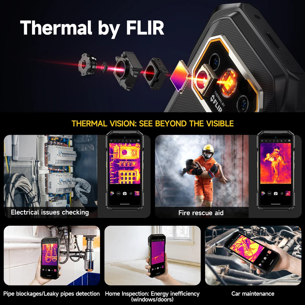 【World Premiere】Ulefone Armor 27T Pro 5G Thermal Imaging Rugged Phone 10600mAh Android 14 Smartphone 50MP+64MP 6.78" 24GB+256GB