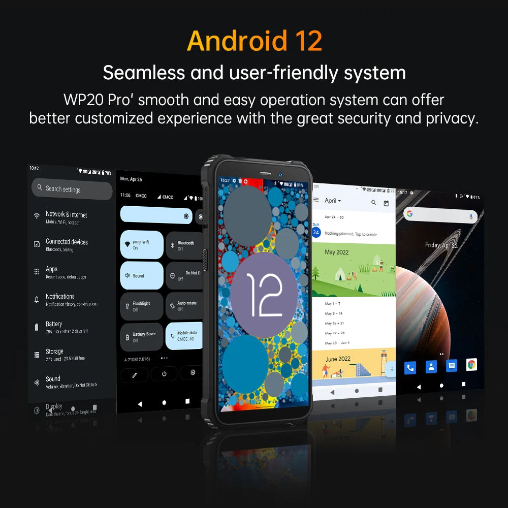 Oukitel WP20 Pro Smartphone 6300mAH 4GB RAM 64GB ROM Android 12 Cell  Phone,5.93"HD+ Display  NFC 20MP Camera Rugged Phone