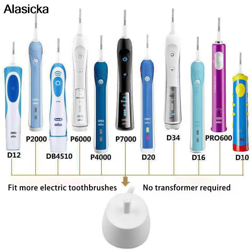 Replacement For Oral B Series D12 D20 Electric Toothbrush Charger Inductive Charging Base Adapter  US/EU Plug