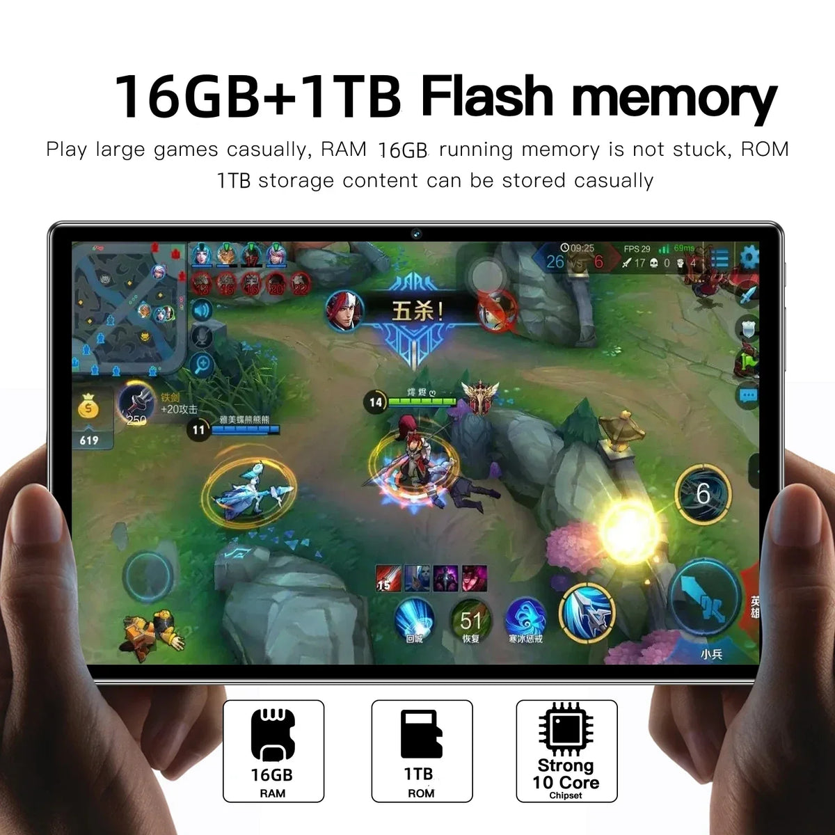 2024 Global Version NEW Original Pad 15 Pro Tablet Android13 11 Inch 16GB 1024GB 5G Dual SIM GPS Bluetooth WiFi WPS Tablet PC