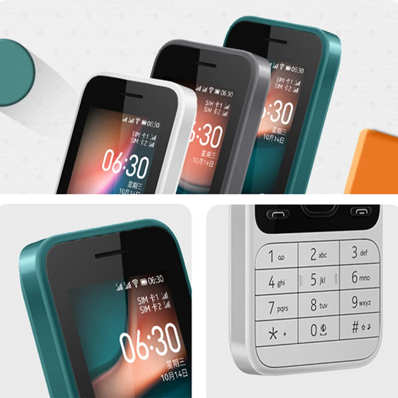 Nokia 6300 4G Dual SIM Feature Phone 2.4" 1500mAh Long Standby KaiOS Wifi Hotspot FM Radio Bluetooth 5.0 Push-button Phone