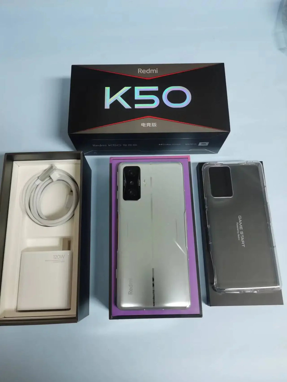 Global Firmware xiaomi redmi k50 gaming 5G smartphone Qualcomm Snapdragon 8 Gen1 64MP Side fingerprint 6.67“120Wused phone