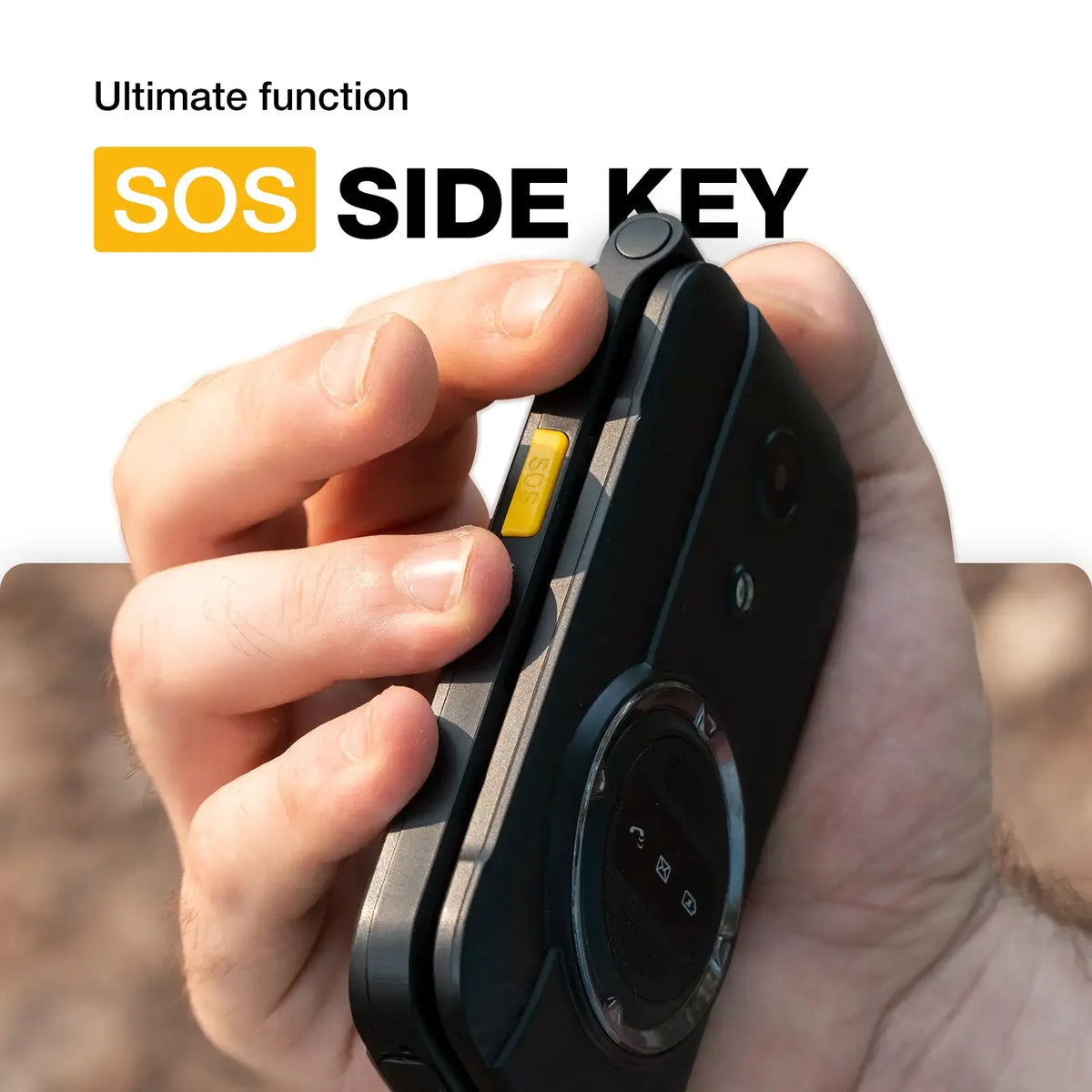 AGM M8 Security Russian Keyboard 4G Rugged Flip Phone No Camera/Bluetooth, Waterproof, SOS Call, 2.8" QVGA, FM 1500mAh Battery