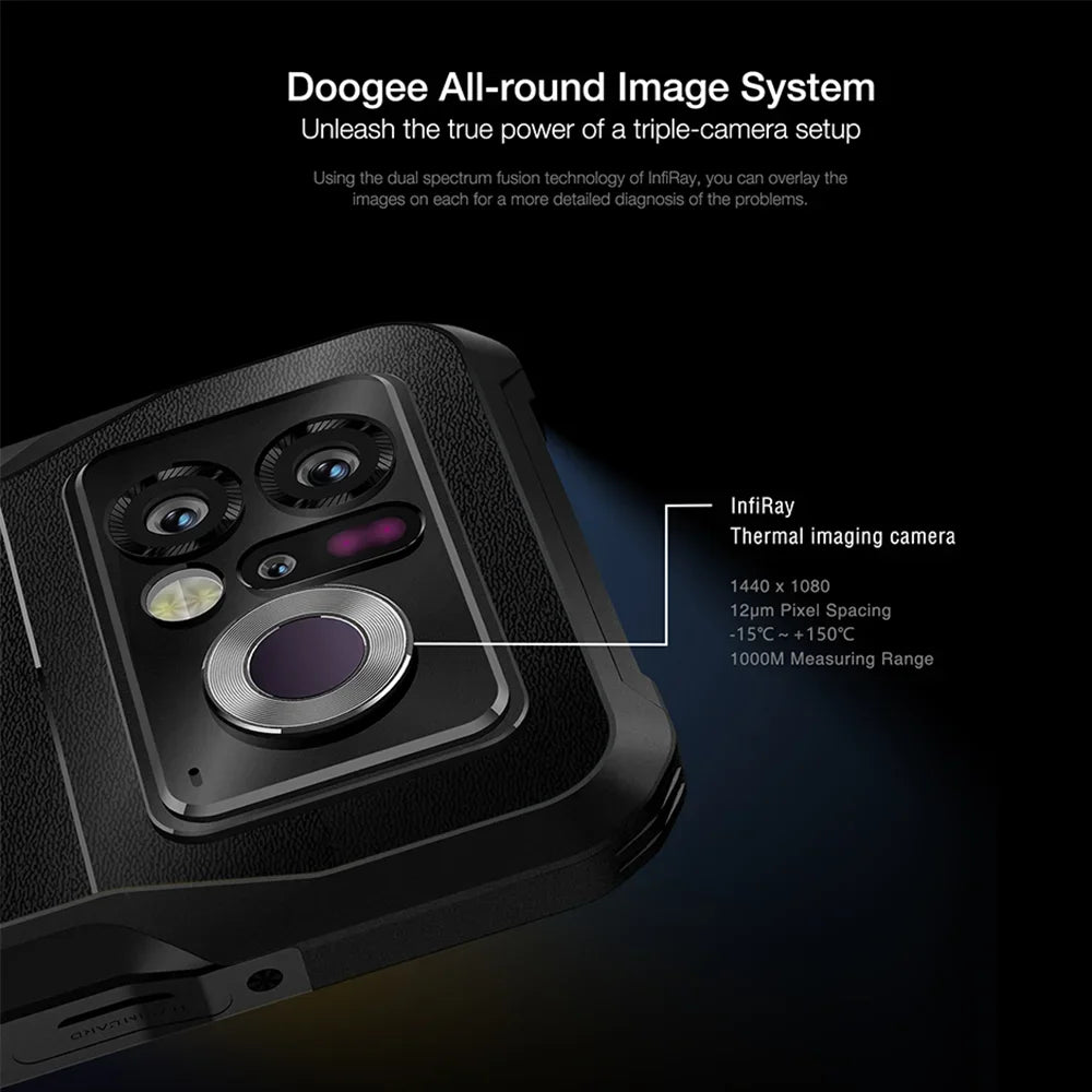 DOOGEE V20 Pro Rugged Phone 6.43”2K AMOLED Display 12GB+256GB  Cellphone 1440*1080 7nm 5G Phone