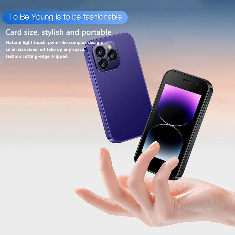 SOYES XS17 Pro 3.0" Mini Smart Phone Android9.0 Face ID 2GB RAM 16GB ROM Dual SIM Standby GPS 1950mAh 3G Small Phone