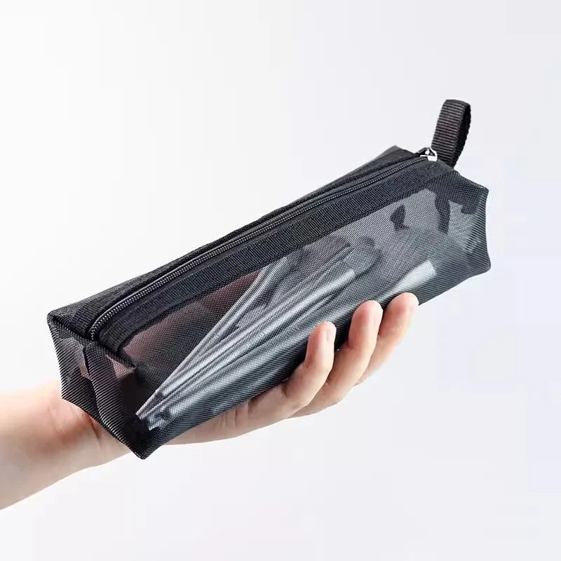 1/3pcs Mesh Clear Cosmetic Bags Small Large Black Makeup Bag Portable Travel Toiletry Organizer Case Lipstick Storage Pouch