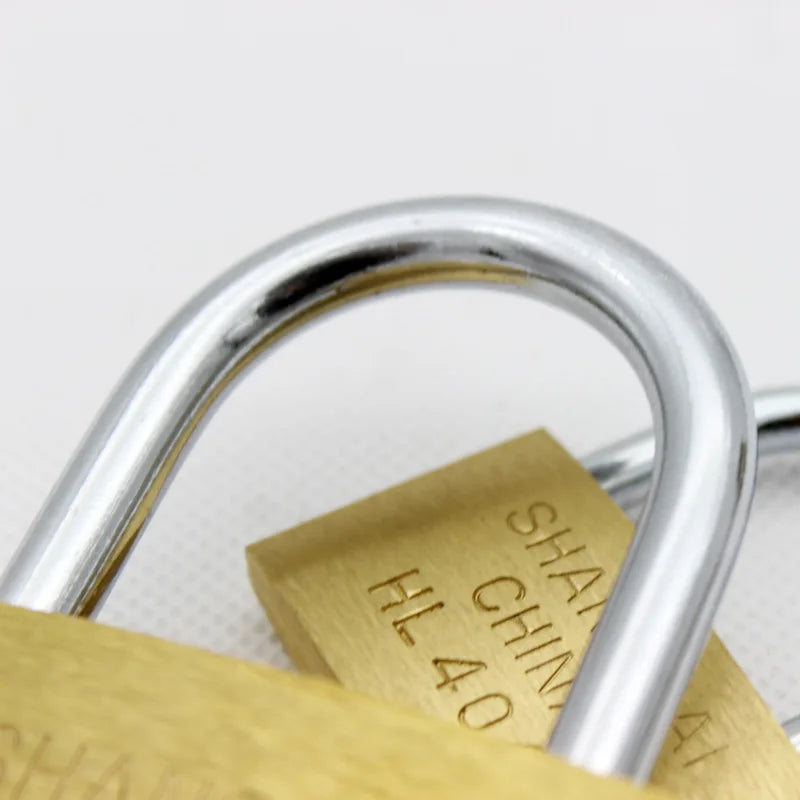 20mm 25mm 30mm 40mm 50mm Copper Padlock  Small Locks for Luggage Case Locker Home Improvement Hardware Include 3 Keys