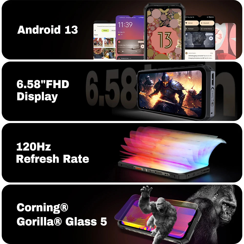 Ulefone Power Armor 18T Ultra 5G Rugged Phone 512GB ROM +24GB RAM Thermal ImagingCamera FLIR® smartphone