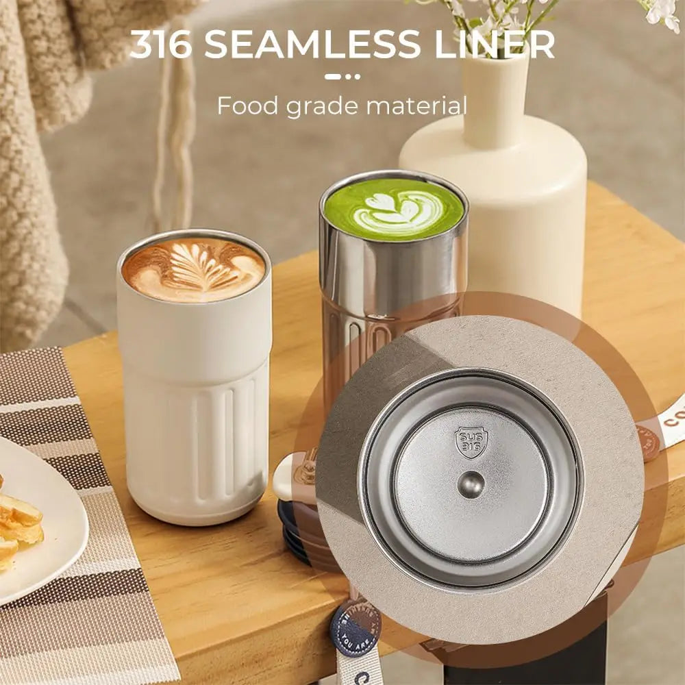 450ml Smart Coffee Cup Car Office Thermos Cup Travel Stainless Steel Sport Water Bottle Vacuum Flask LED Temperature Display Mug