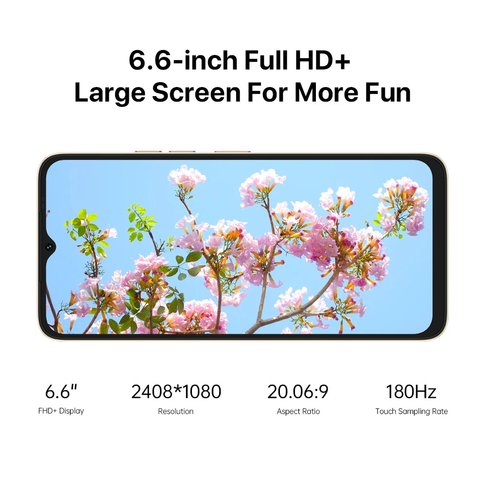 UMIDIGI G3 MAX 6.6" FHD+ Smartphone Android 13 8GB+128GB 50MP Camera 5150mAh Battery Dual SIM 4G Phone